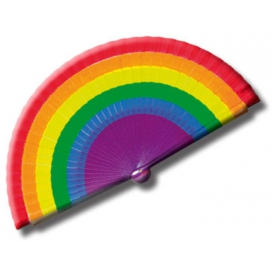 Pride Items Abanico arco iris 23cm