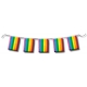 Rainbow pennant garland 10m