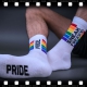 SneakFreaxx Pride white socks