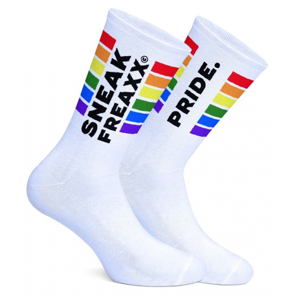 SneakFreaxx Pride white socks