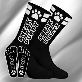 SNEAK PUPPY Socken Schwarz-Weiß