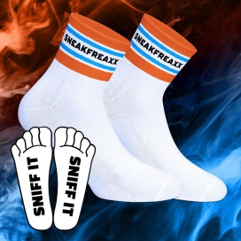 SneakFreaxx SNIFF IT SHORT Niedrige Socken Weiß