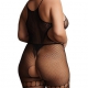 Grande Taille DUO NET Jumpsuit Zwart