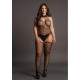 CHOKER FISHNET Black suspender body