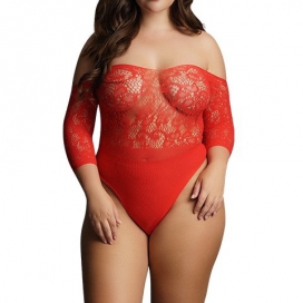 CROTCHLESS Red bodysuit
