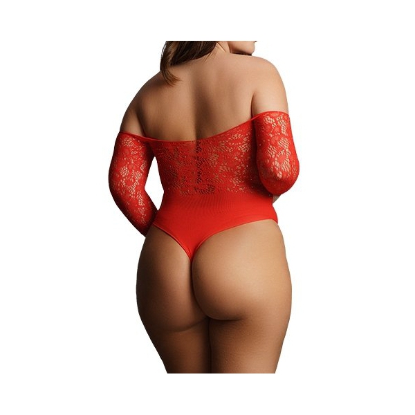 CROTCHLESS Red bodysuit