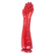 FIST MET FRONT 34 x 8.5cm Rood