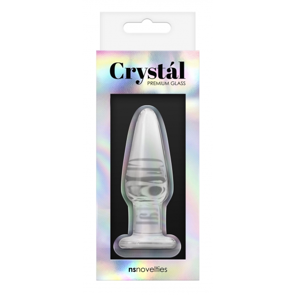Tampão de vidro Crystal Tapered S 7 x 2,3cm