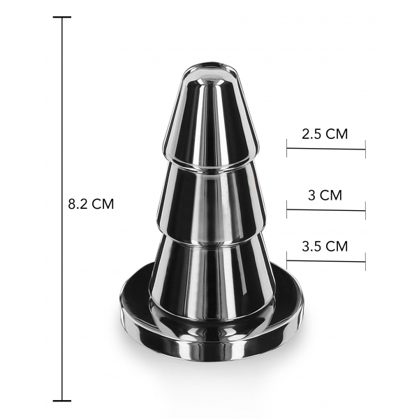 Cone metálico Tampão de aço 7,5 x 3,8cm