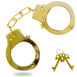 Metal handcuffs Fun Cuffs gold