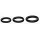 Lot de 3 cockring Silicone Set Ring Noirs