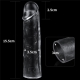 Flawless penis sheath 15 x 4cm Transparent