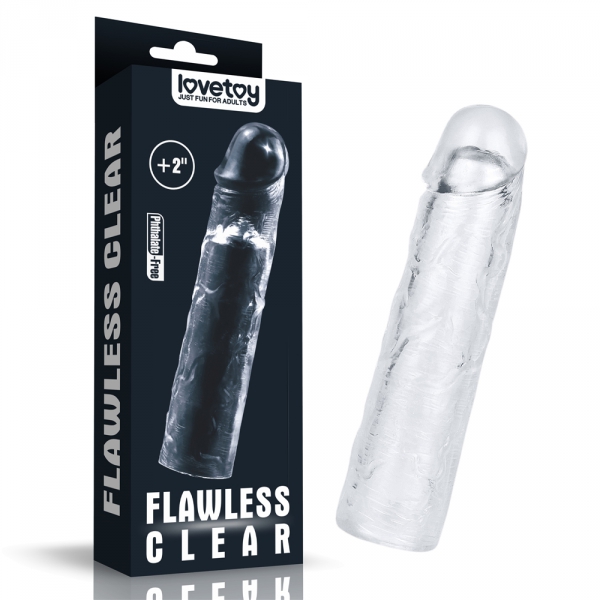 Flawless Penis Sleeve 19 x 4cm Helder