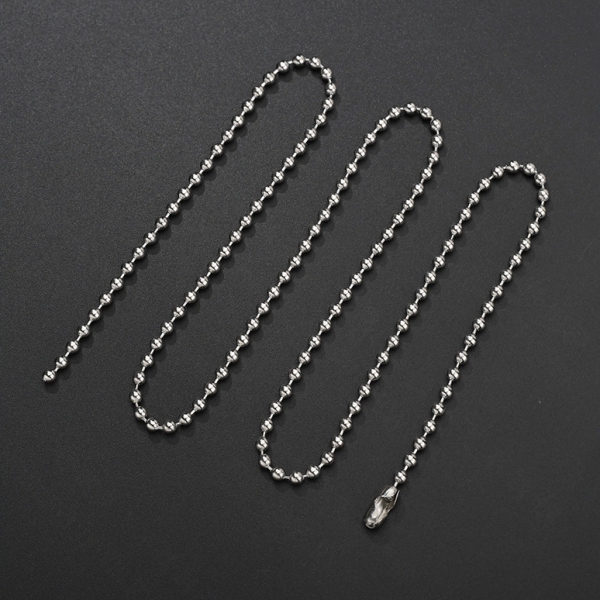 Metal chain MINI BEADS Silver