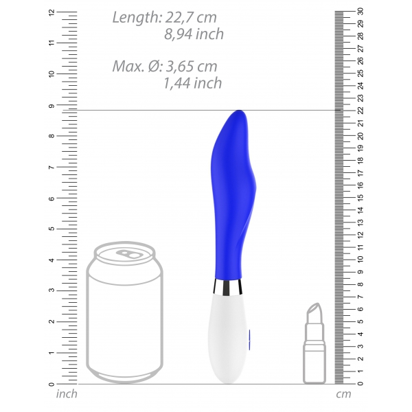 Vibro Athamas 13 x 3.7cm Blau