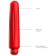 Mini Vibro Delia 12 cm rosso