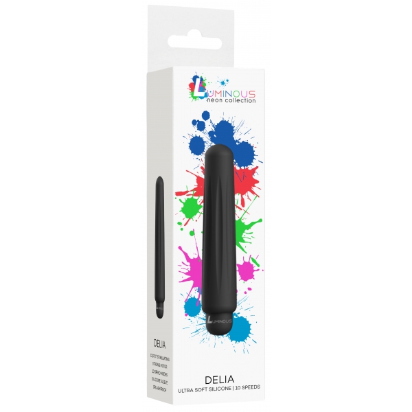 Mini vibro Delia 12cm Black