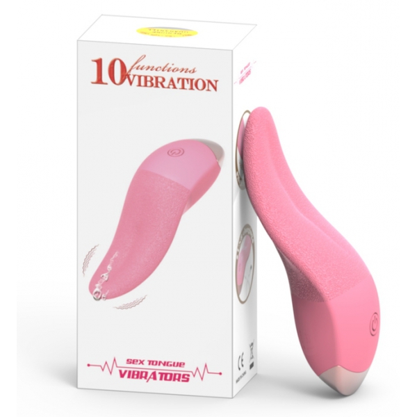 Eugton Silicone Vibrerende Tong 10 Trillingen