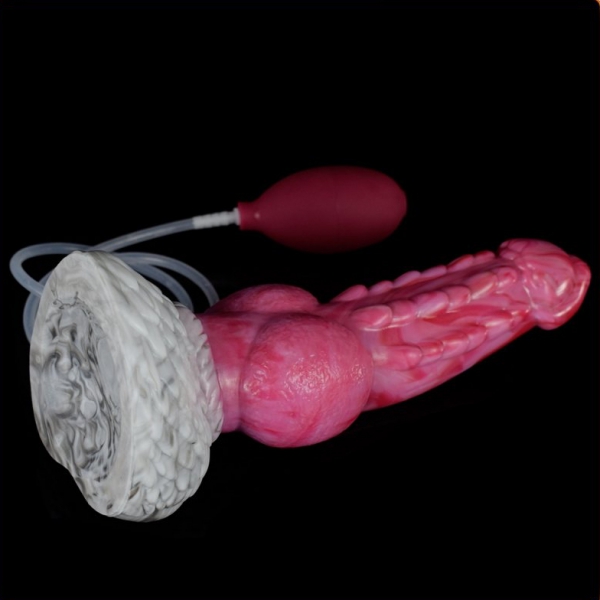 Squirting Silicone Dildo - 22 DARK PINK