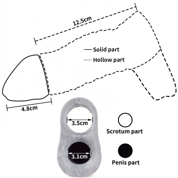 Penismanschette Monster Extend 15 x 4.5cm