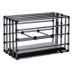 Adjustable metal cage KENNEL PUPPY Black
