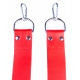 Set of 2 Foot Stands for Red Leather Sling