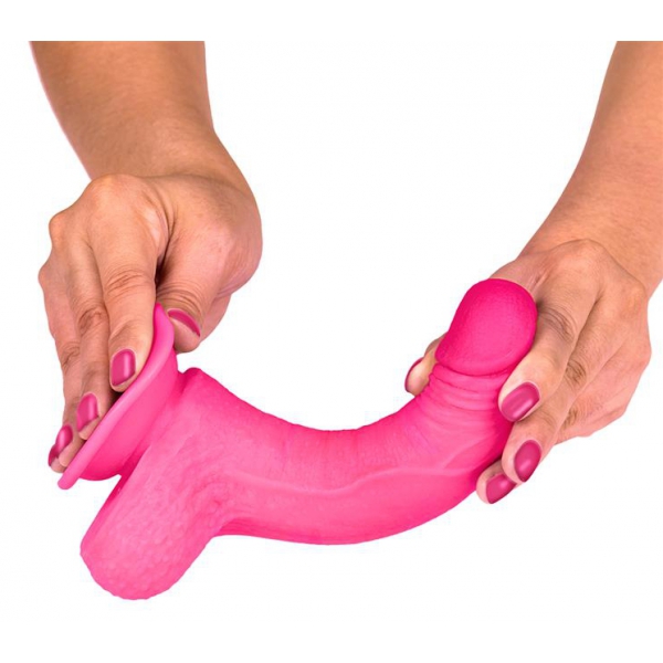 Slidy Realistic Dildo Dual Layer Retractable and Adjustable 7