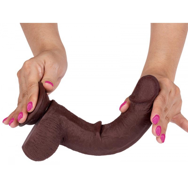 Realistische Dildo Slidy Cock 17 x 4cm Bruin