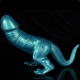 Dinosaur Silicone Dildo - Colorful BLUE