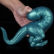 Dinosaur Silicone Dildo - Colorful BLUE