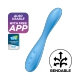 Verbundener Vibrator G-SPOT FLEX 4+ Satisfyer 20cm Blau