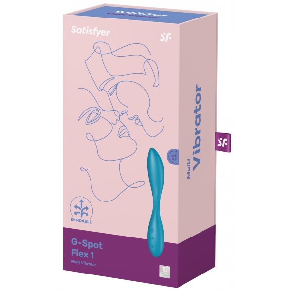 Vibro G-Spot Flex 1 Satisfyer 20cm Turchese