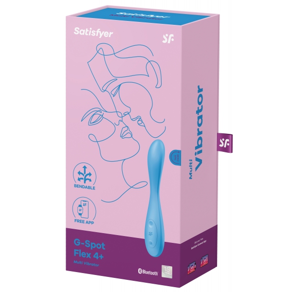 G-SPOT FLEX 4+ Satisfyer 20cm Blu