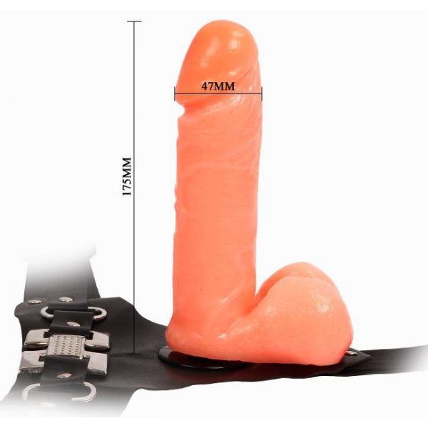 Dildo de diamante de cinta 15 x 4cm