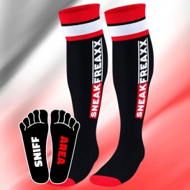 Sneak Freaxx High Socks Black-Red