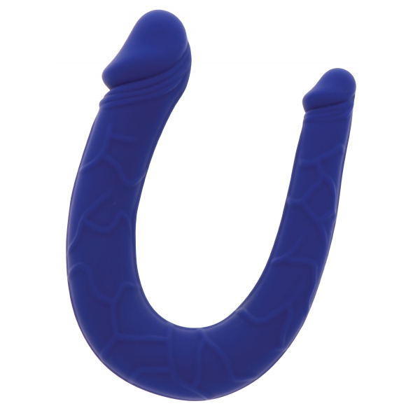 Mini Dubbele Dildo U-Vorm 11 x 3.1cm Blauw