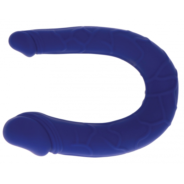 Mini Dubbele Dildo U-Vorm 11 x 3.1cm Blauw