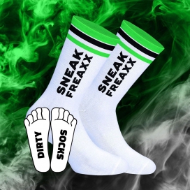 SneakFreaxx Dirty White-Green Socks