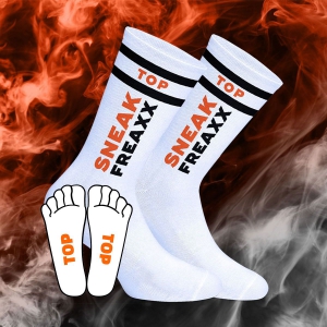 SneakFreaxx Socken Neon Top Naranja