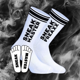 SneakFreaxx SNEAK MASTER Socken Weiß-Schwarz