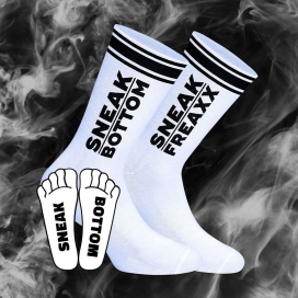 SneakFreaxx Socken Socken Sneak Bottom White-Black