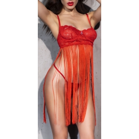 Chilirose Jeanne Nightie - Red