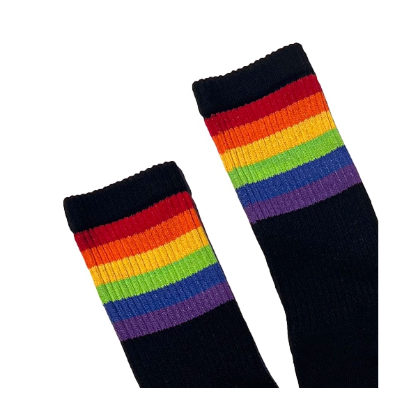 Schwarze Socken PRIDE GYM Rainbow