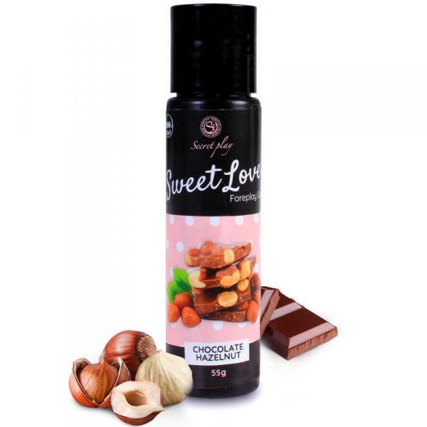 Lubrifiant comestible Sweet Love Chocolat-Noisettes 60ml