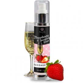 Secret Play Secret Play Massageöl Erdbeer-Spritzwein 50ml