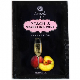 Secret Play Secret Play Peach Sparkling Wine Massage Oil Pod 10ml