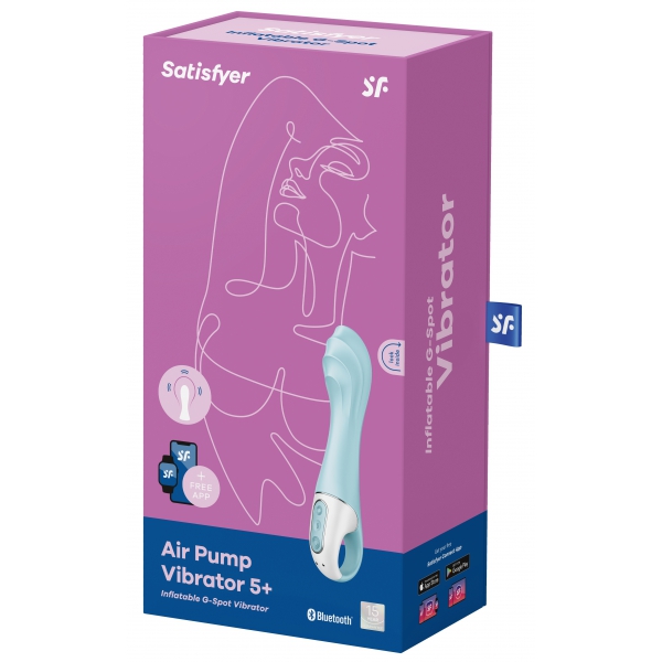 Inflatable Vibro Air Pump Vibrator 5+ Satisfyer 12 x 3.5cm