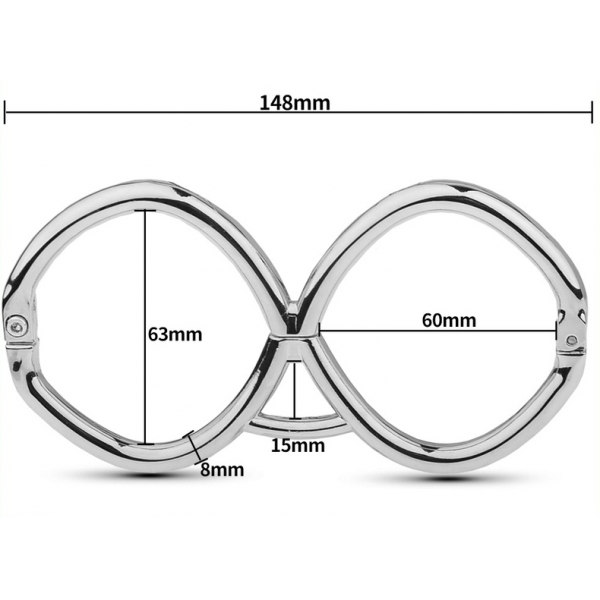 Handschellen Hex 15cm