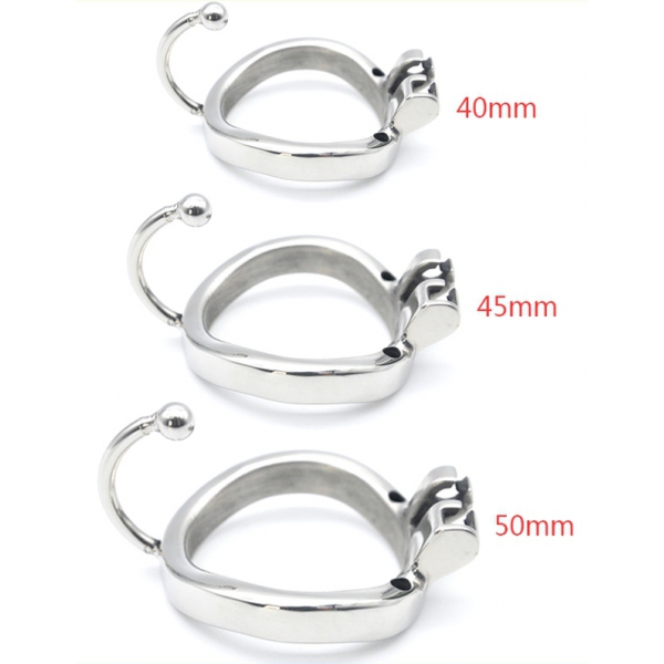 Hooky metal chastity cage 7.5 x 3.3cm