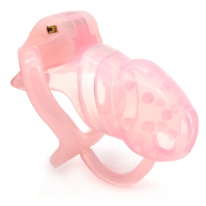 CockLock HT ? Silicone Cage Chastity Device - Barbed S PINK